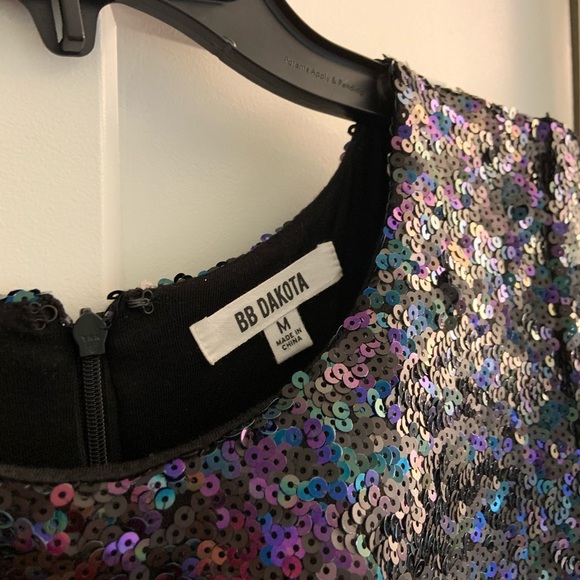 BB Dakota Black sequin dress - Picture 4 of 5